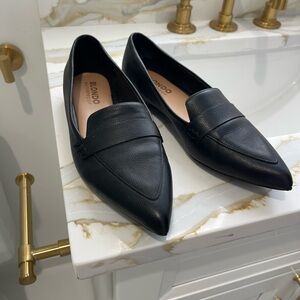 Blondo Black Leather Flats